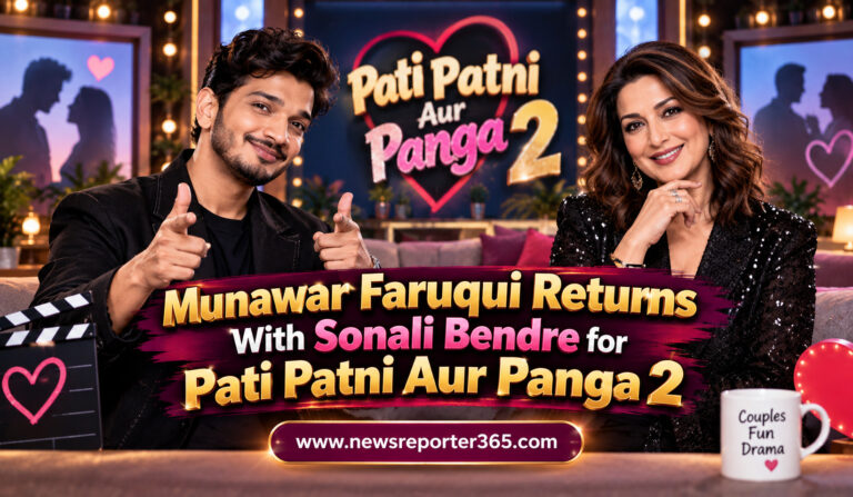Munawar Faruqui and Sonali Bendre in Pati Patni Aur Panga 2