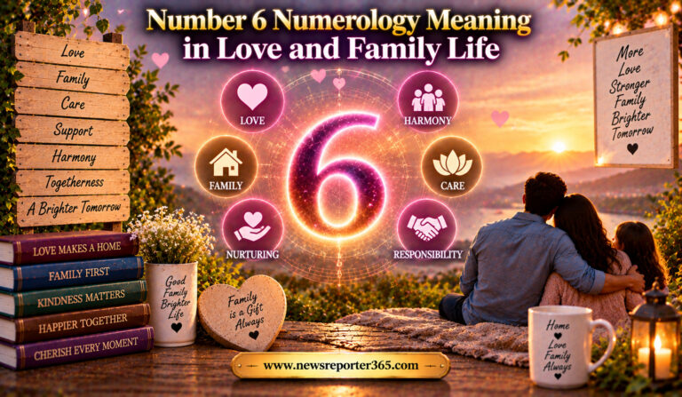 Number 6 Numerology Meaning in Love and Family Life
