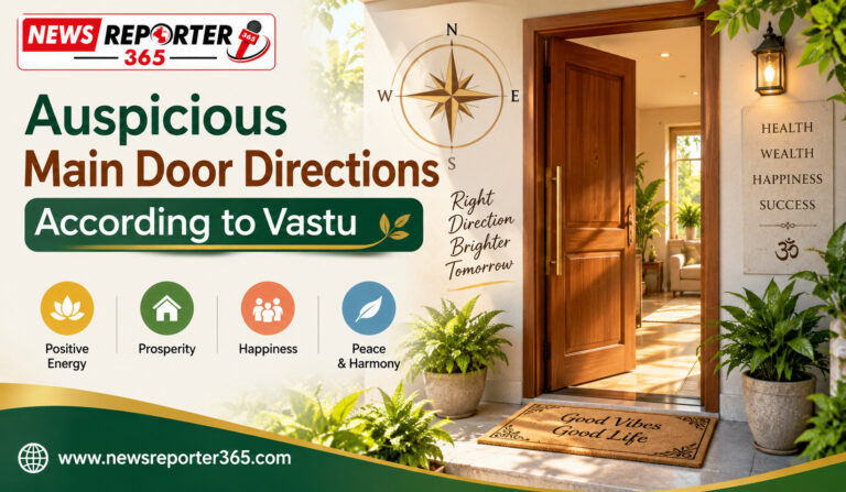 Auspicious Main Door Directions According to Vastu